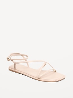 Strappy Faux-Leather Sandals - image 3