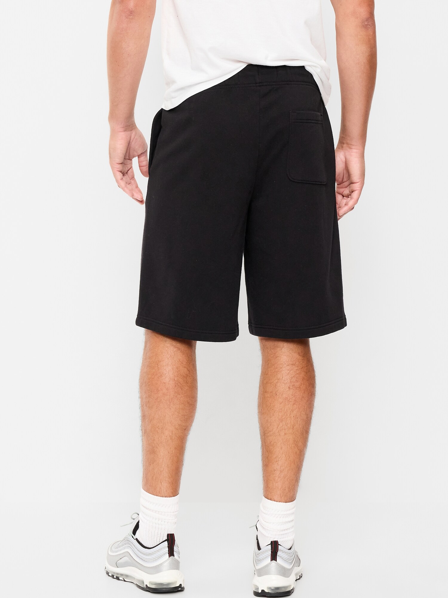 Мужские шорты Old Navy Rotation Baggy Fleece Shorts -- 10-inch inseam, цвет: Чёрный — фото 2