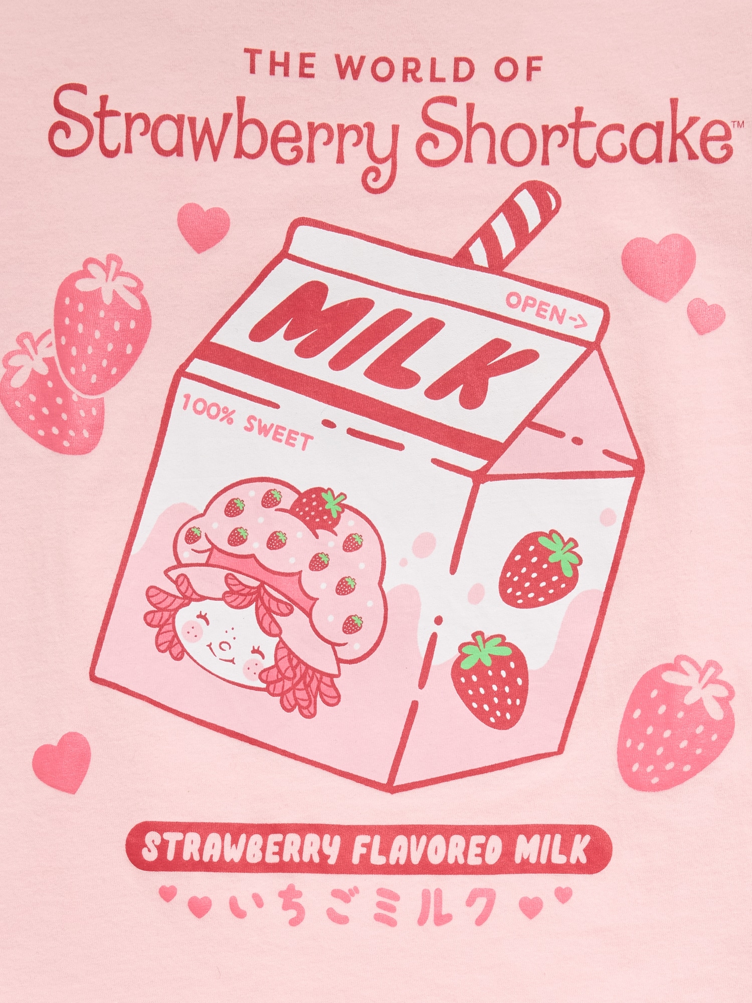 Strawberry Shortcake™ Oversized Graphic T-Shirt for Girls