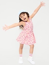 Image number 1 showing, Printed Sleeveless Athletic Dress for Toddler Girls