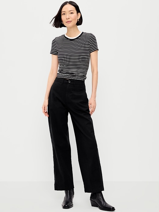 Image number 1 showing, High-Waisted OGC Chino Full Length Straight Pants