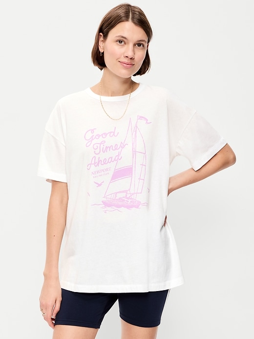 Image number 1 showing, Oversized EveryWear Tunic T-Shirt