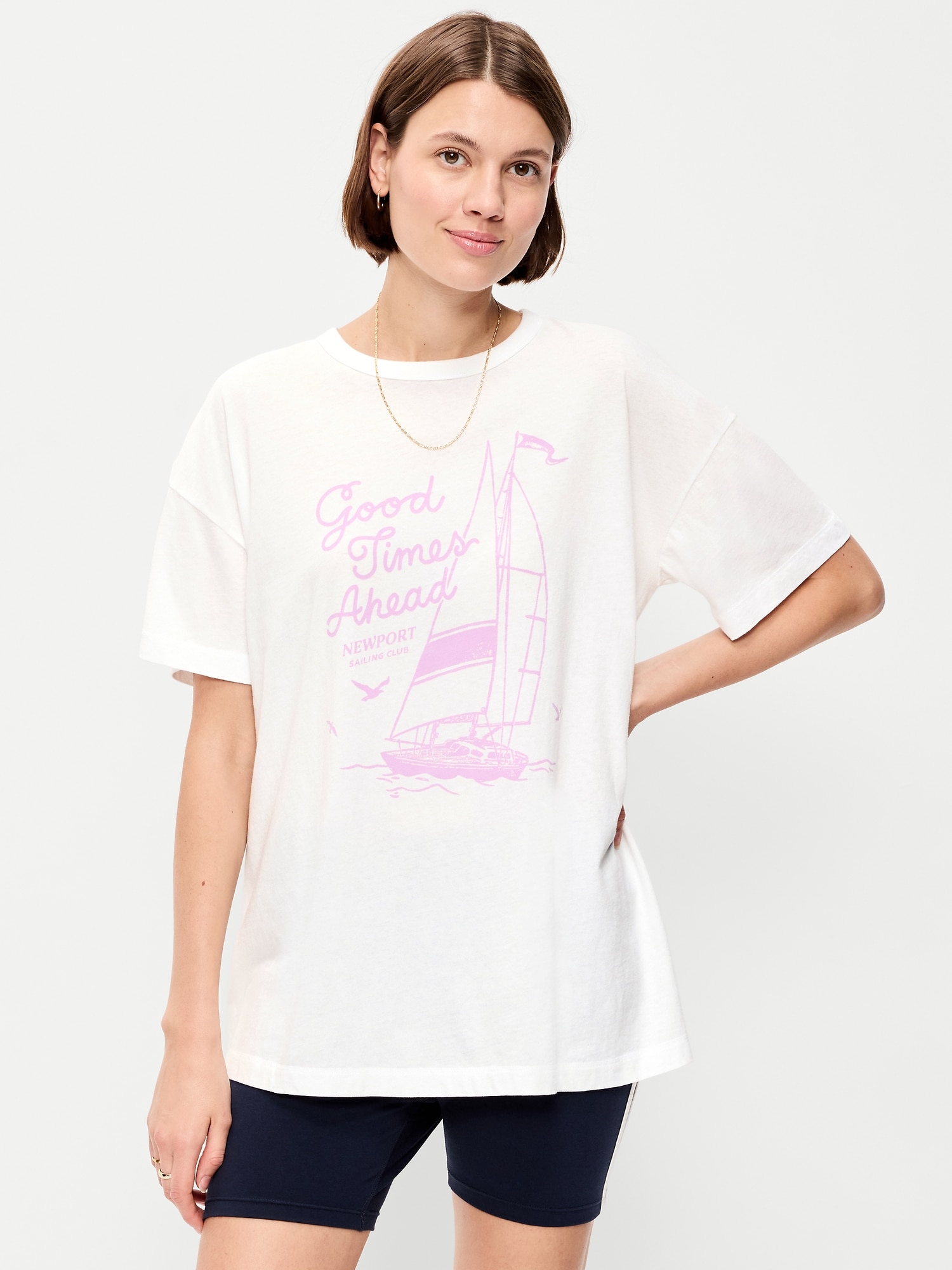 Image number 1 showing, Oversized EveryWear Tunic T-Shirt