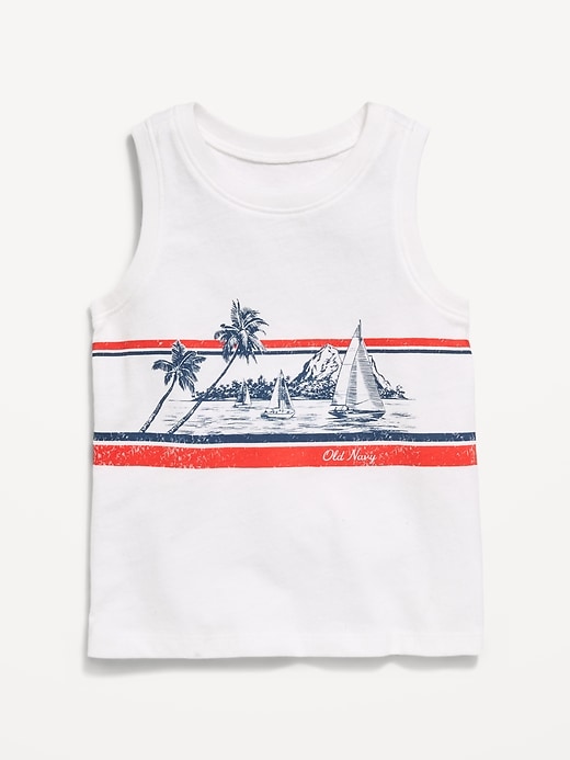 Image number 1 showing, Logo-Graphic Tank Top for Toddler Boys