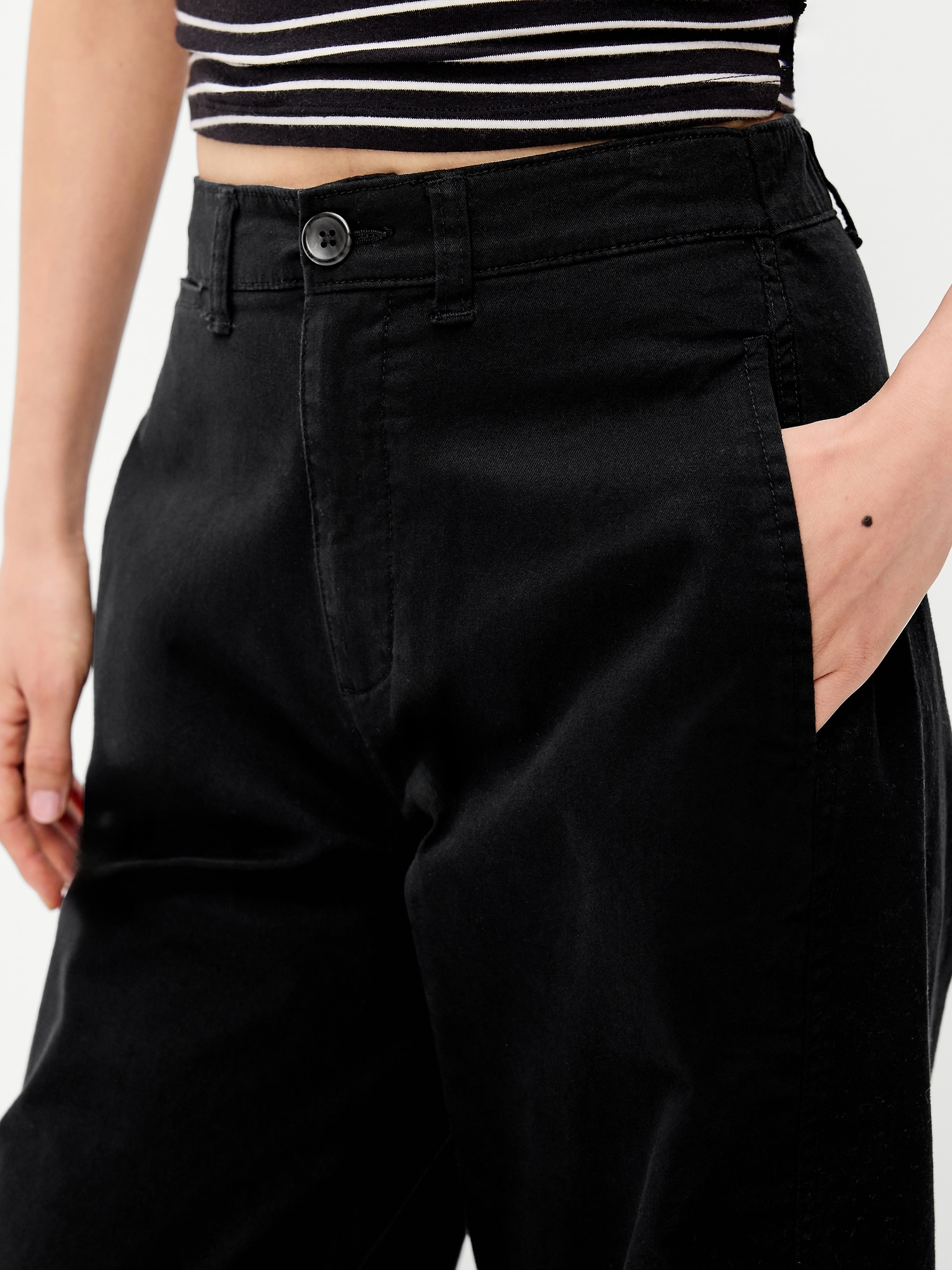 High-Waisted OGC Chino Full Length Straight Pants