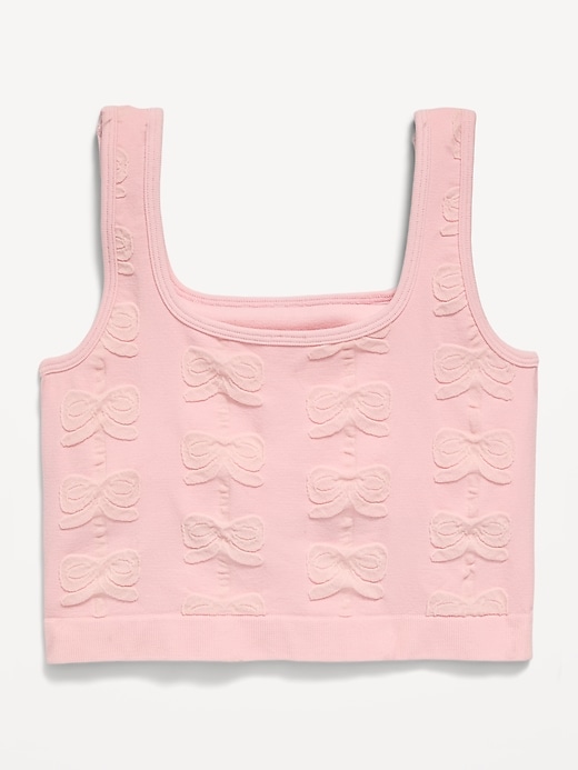 Image number 3 showing, Seamless Longline Bow Bra for Girls