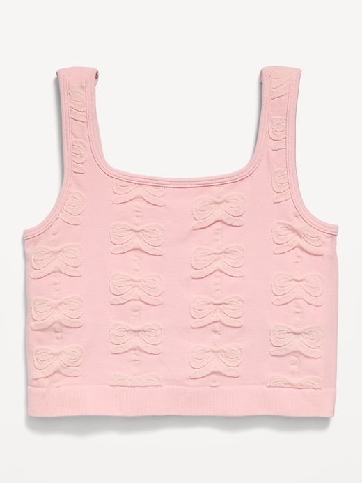 Image number 2 showing, Seamless Longline Bow Bra for Girls