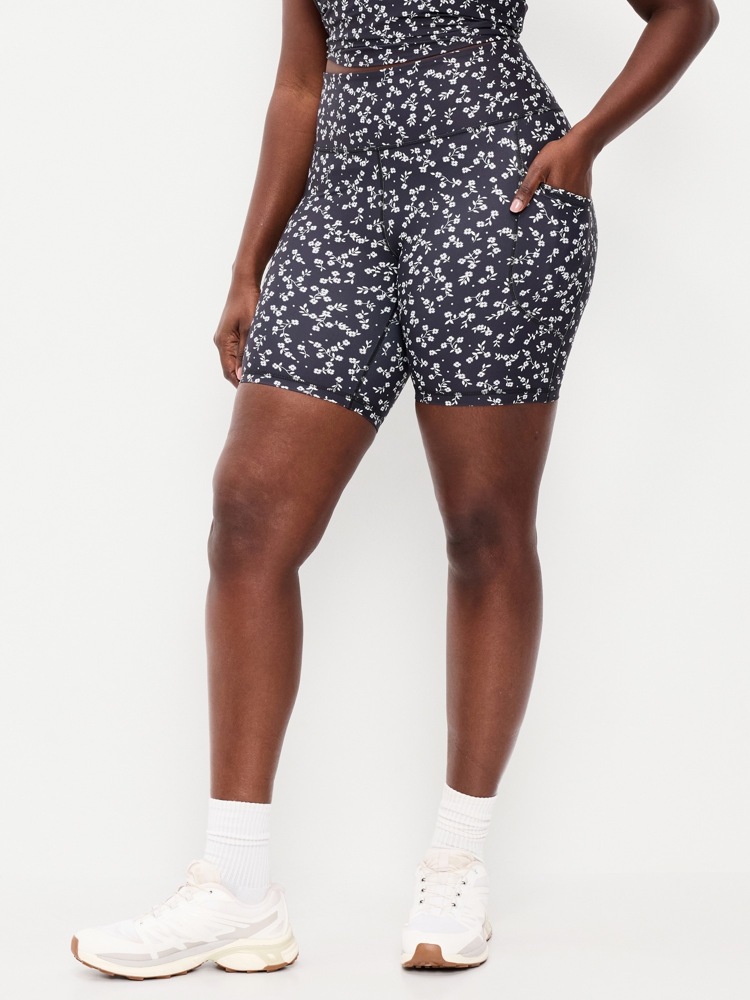 High-Waisted PowerSoft Biker Shorts - 8-inch inseam