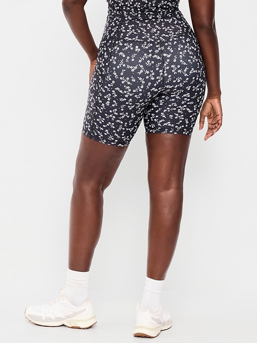 Image number 6 showing, High-Waisted PowerSoft Biker Shorts -- 8-inch inseam