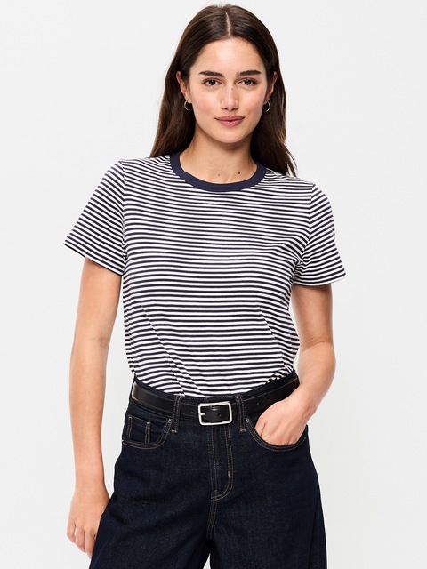 EveryWear Crew-Neck Striped T-Shirt