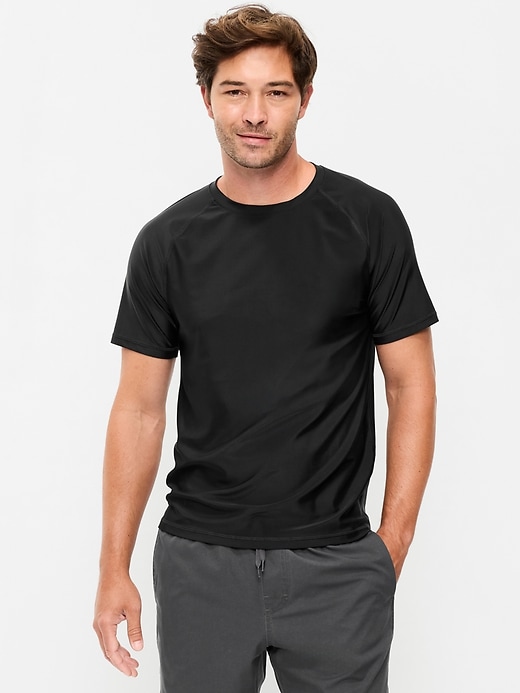 Image number 1 showing, Raglan-Sleeve Rashguard Swim Top