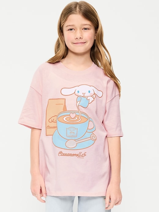 Image number 1 showing, Cinnamoroll™ Oversized Graphic T-Shirt for Girls
