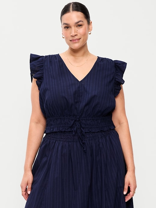 Image number 4 showing, Flutter-Sleeve Crop Top