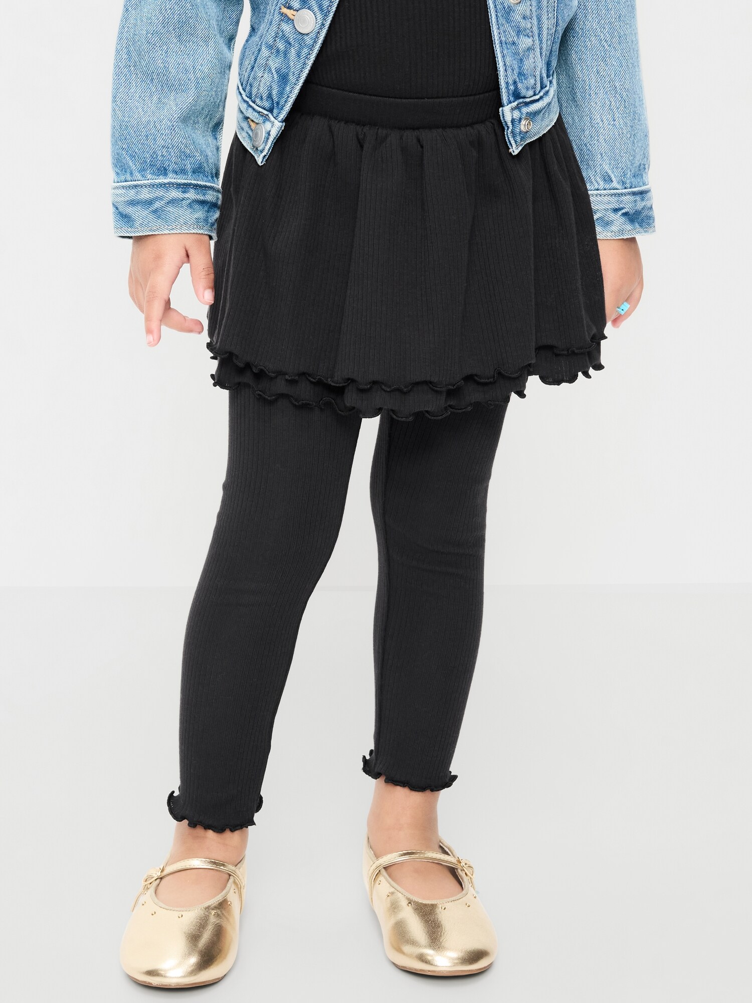 Леггинсы Old Navy Skirt Leggings для девочек-малышей, цвет: Blackjack — фото 2