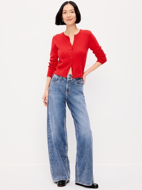High-Waisted Baggy Wide-Leg Jeans