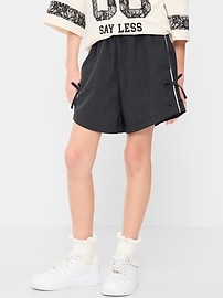 Image number 1 showing, High-Waisted Parachute Bow Shorts for Girls