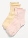 Ribbed Quarter-Crew Socks 2-Pack - image 2
