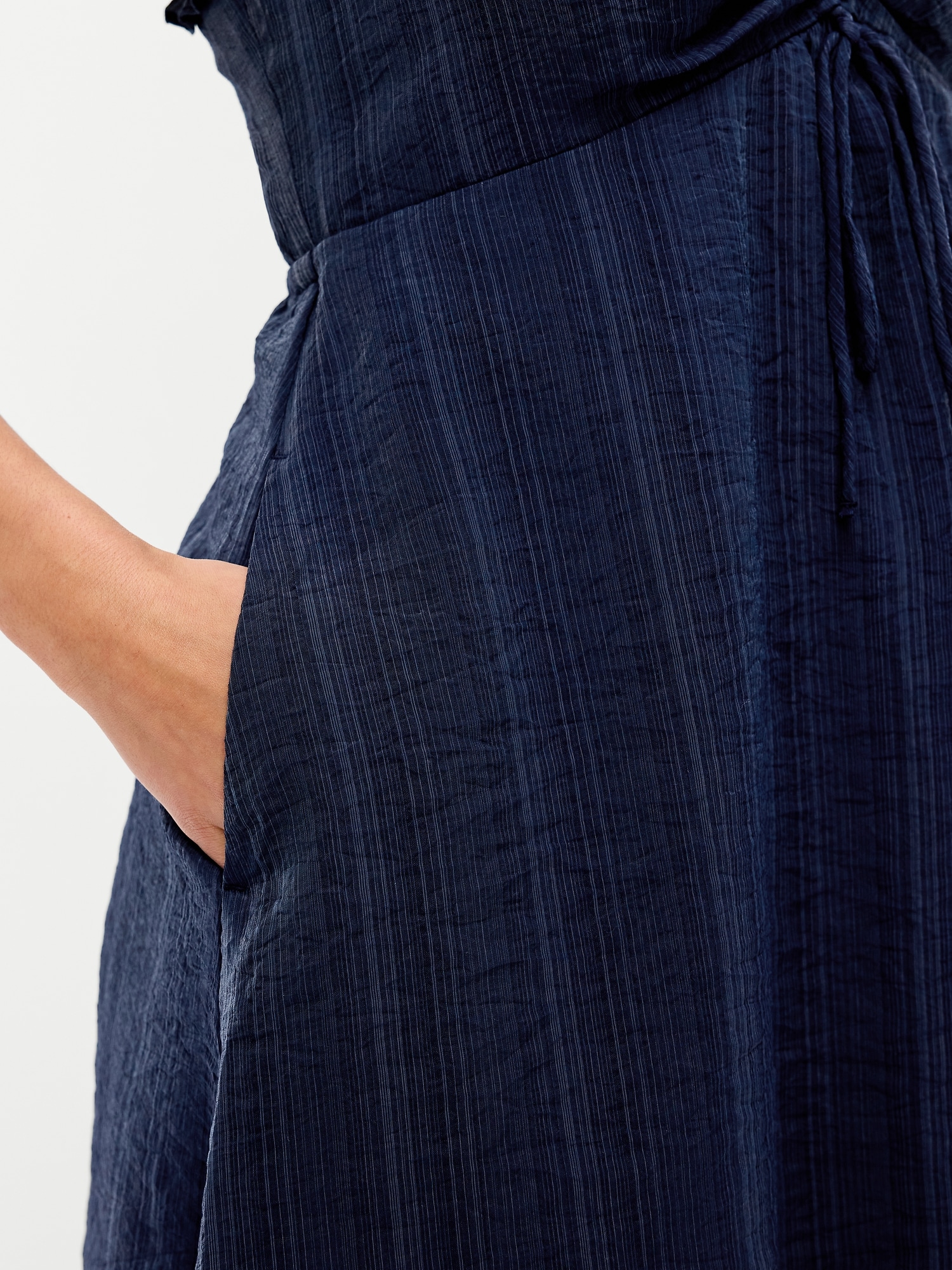 Flutter-Sleeve Fit & Flare Mini Dress