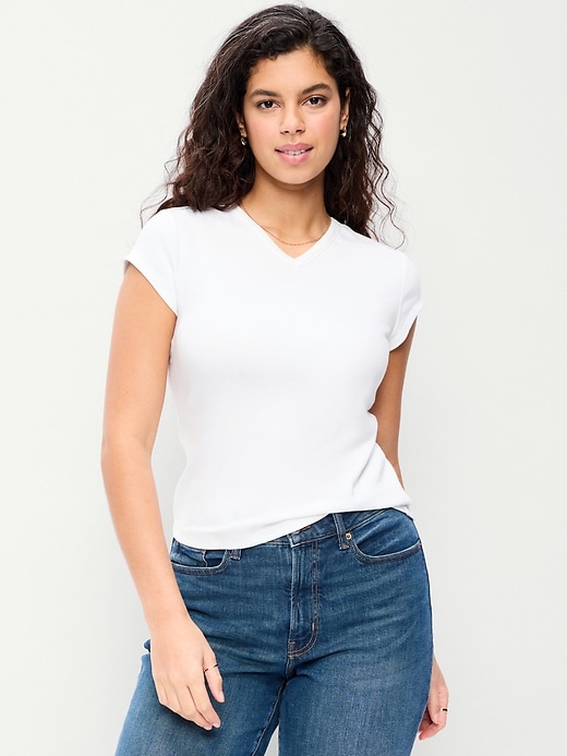 Image number 4 showing, Snug V-Neck T-Shirt