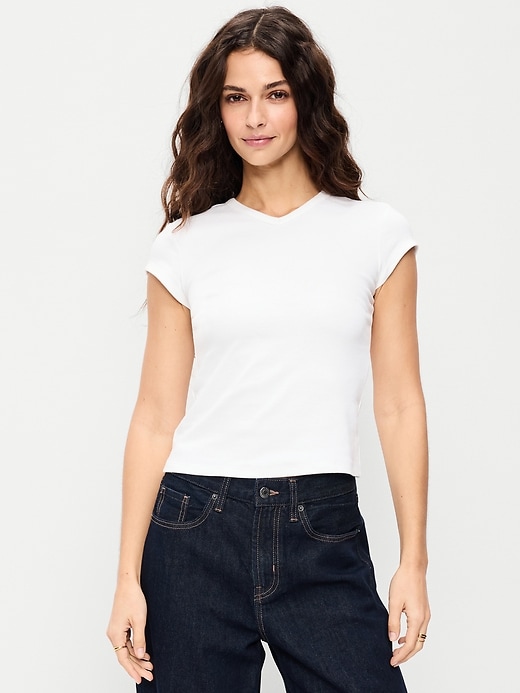 Image number 1 showing, Snug V-Neck T-Shirt