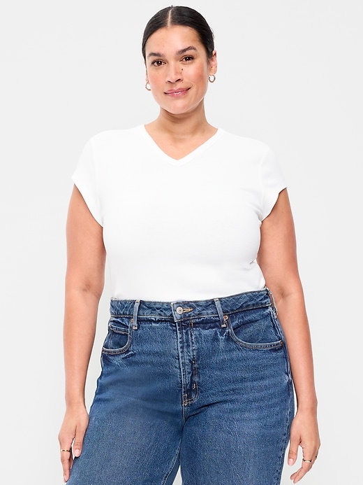 Image number 6 showing, Snug V-Neck T-Shirt