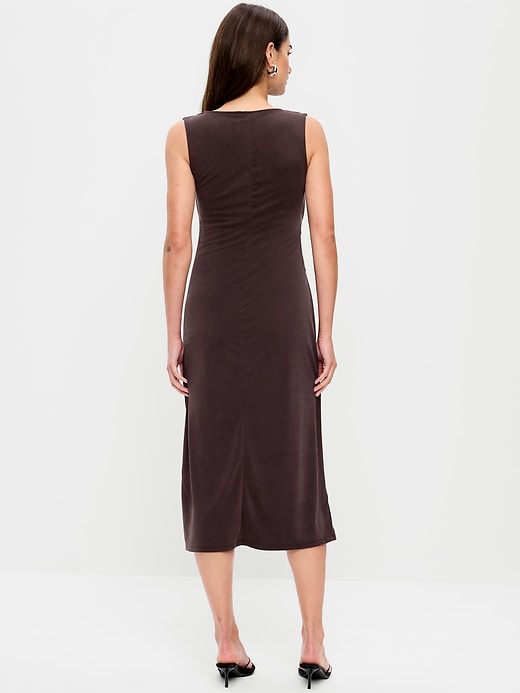 Image number 2 showing, Sleeveless Draped Midi Dress