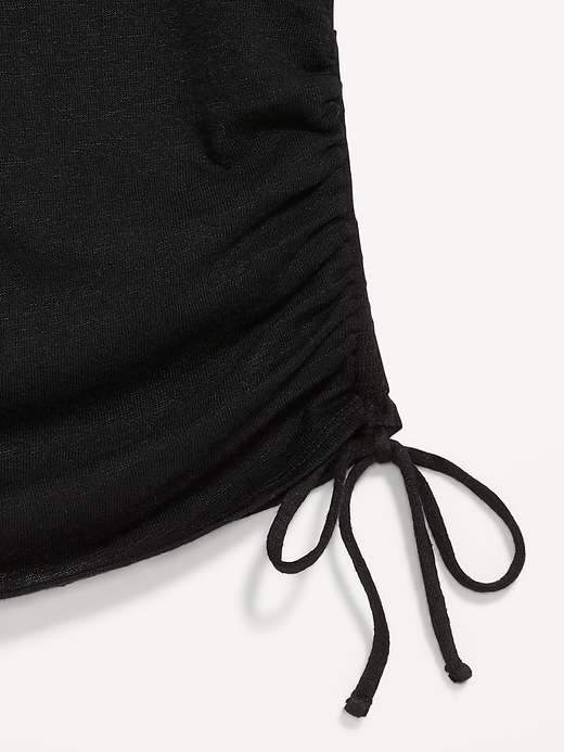 Image number 2 showing, Cap-Sleeve Shirred Side Top