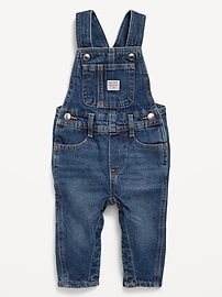 Image number 2 showing, Unisex Workwear Jean Overalls for Baby