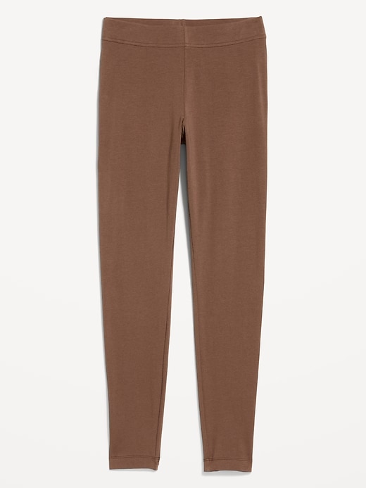 Image number 1 showing, High-Waisted Jersey Fashion Layering Leggings