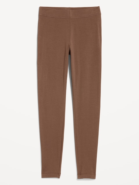 High-Waisted Jersey Fashion Layering Leggings