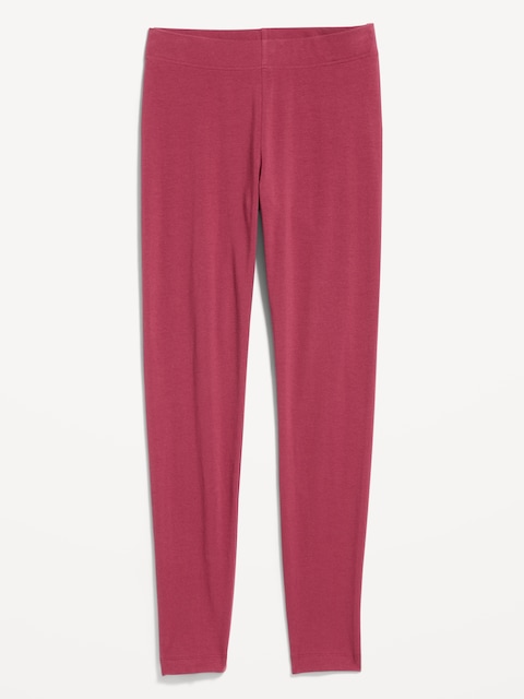 High-Waisted Jersey Fashion Layering Leggings