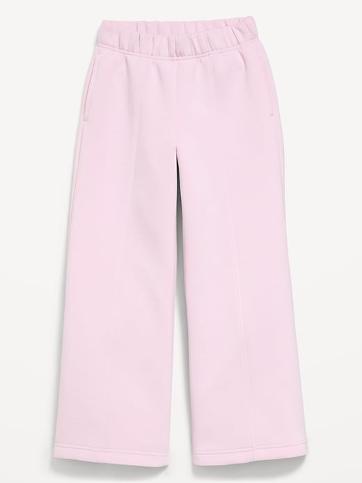 Image number 1 showing, High-Waisted Bounce Fleece Wide-Leg Sweatpants for Girls