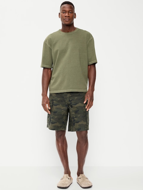 90's Loose Lived-In Cargo Shorts -- 10-inch inseam