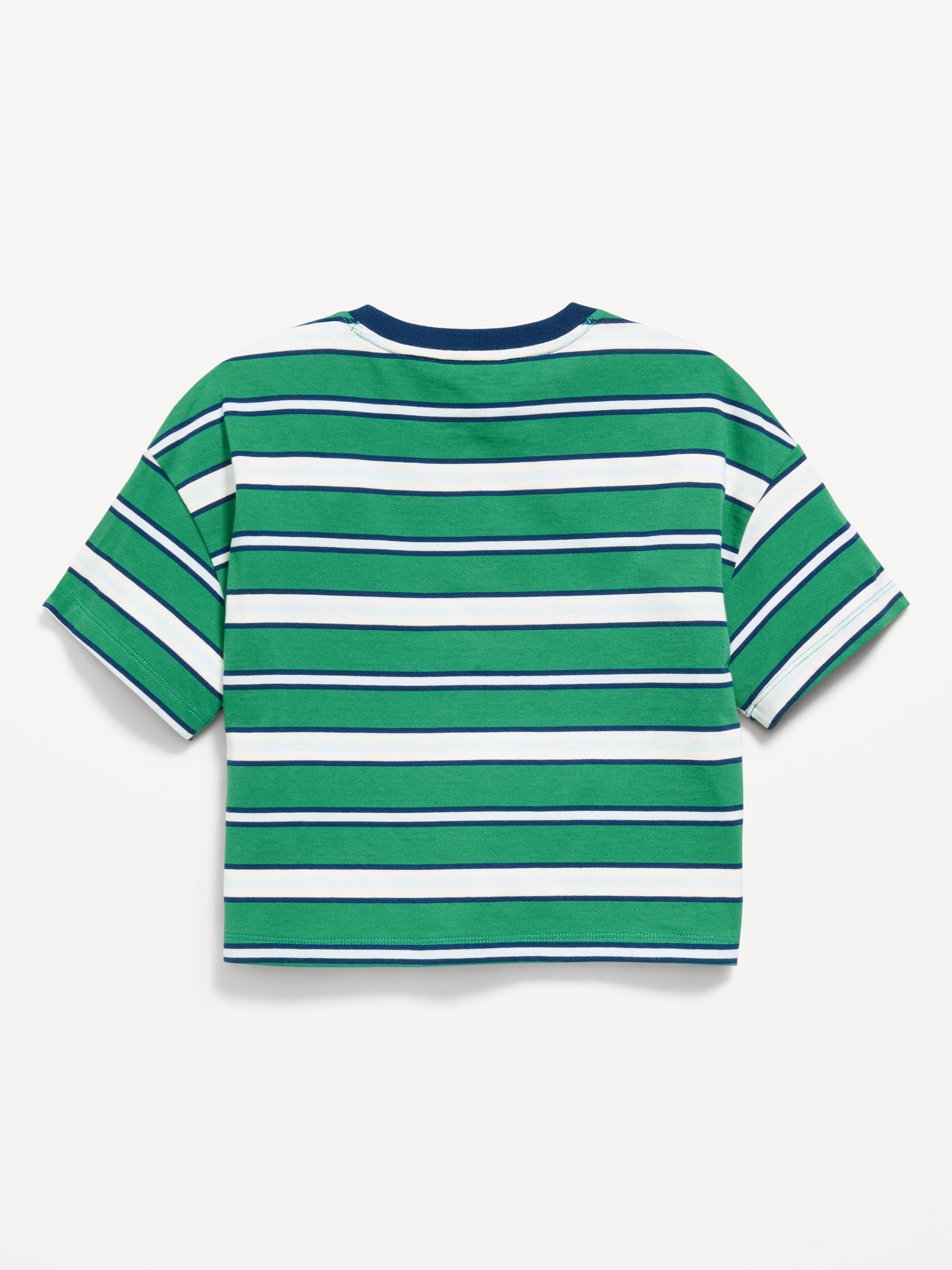 Oversized Short-Sleeve Cropped T-Shirt for Girls