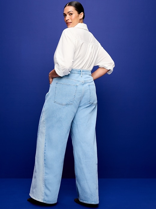Image number 9 showing, Extra High-Waisted Super Wide-Leg Jeans