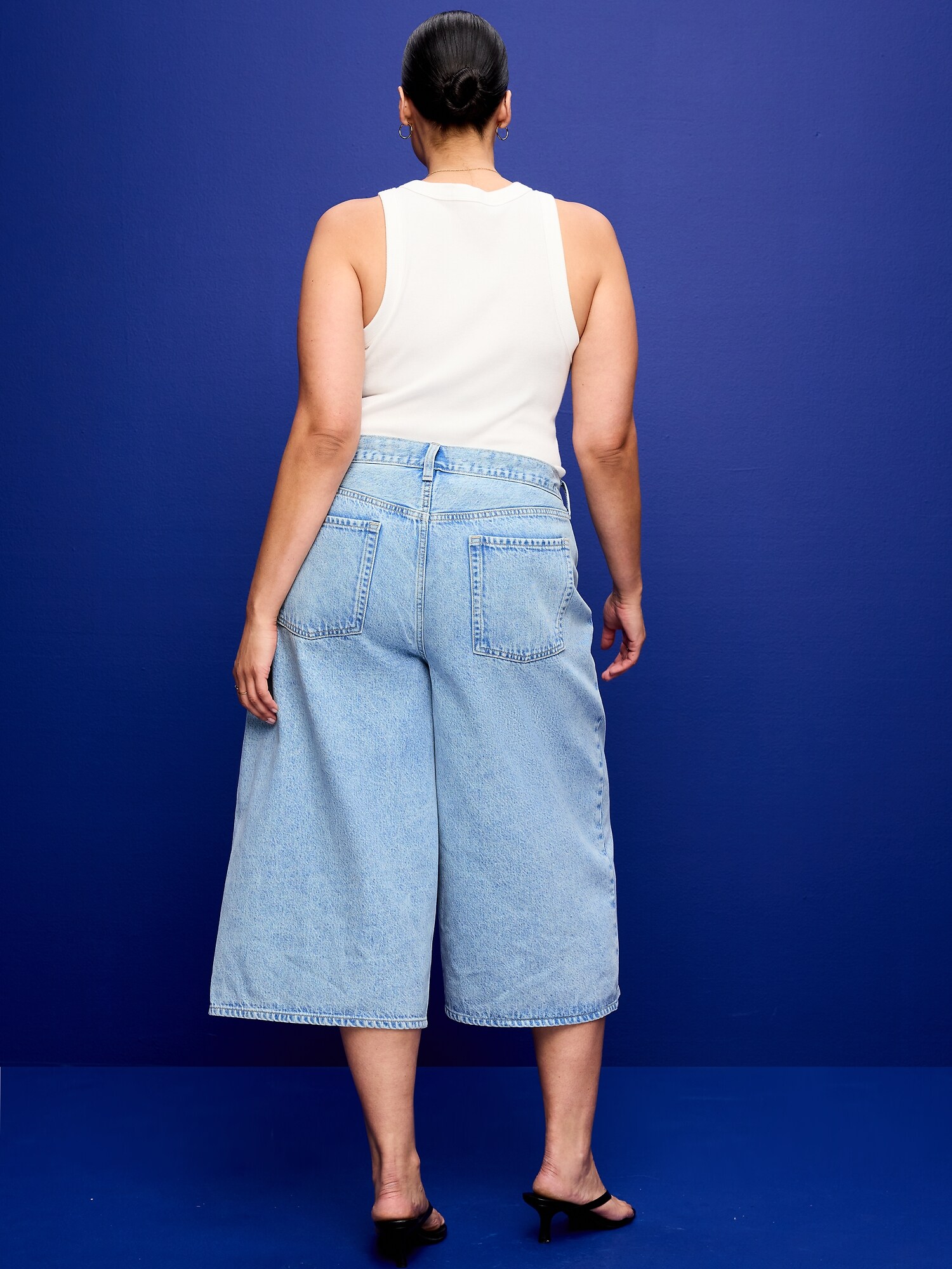 Mid-Rise Baggy Culottes