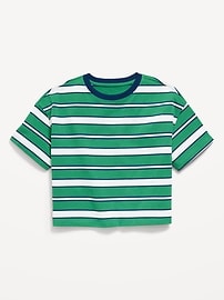 Image number 2 showing, Oversized Short-Sleeve Cropped T-Shirt for Girls