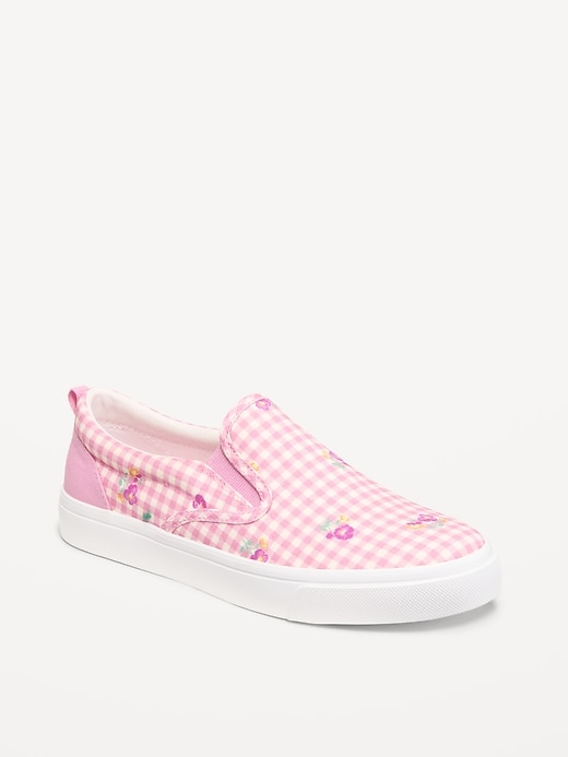 Image number 1 showing, Canvas Slip-On Sneakers for Girls