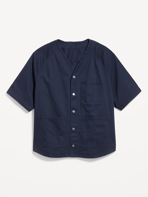 Image number 4 showing, Oversized Short-Sleeve Chore Shirt