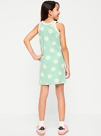 Image number 2 showing, Printed Ribbed Tank Dress for Girls