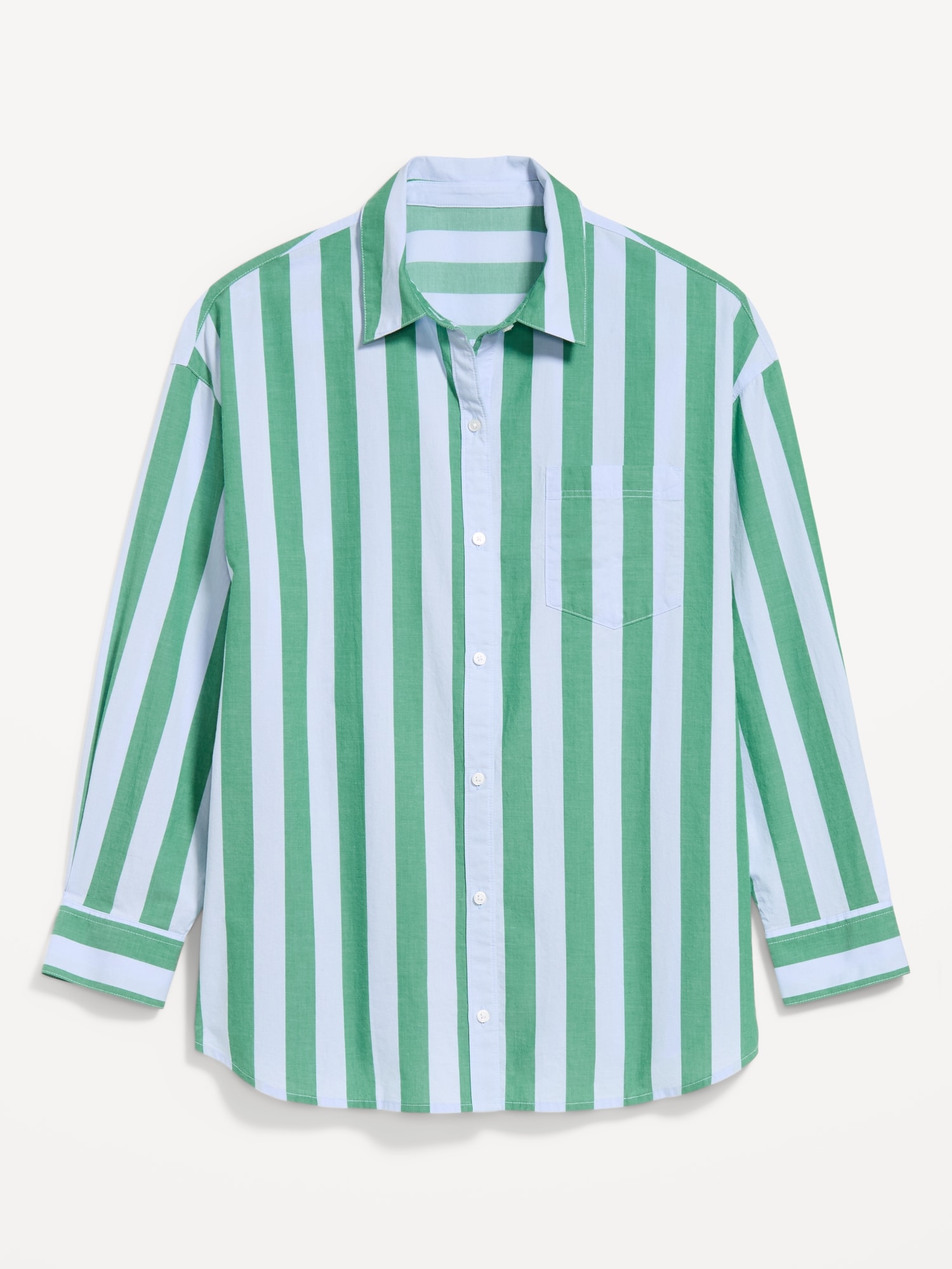 Oversized Button-Down Boyfriend Shirt - image 4
