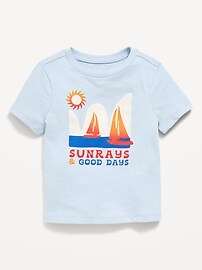 Image number 1 showing, Short-Sleeve Unisex Graphic T-Shirt for Toddler