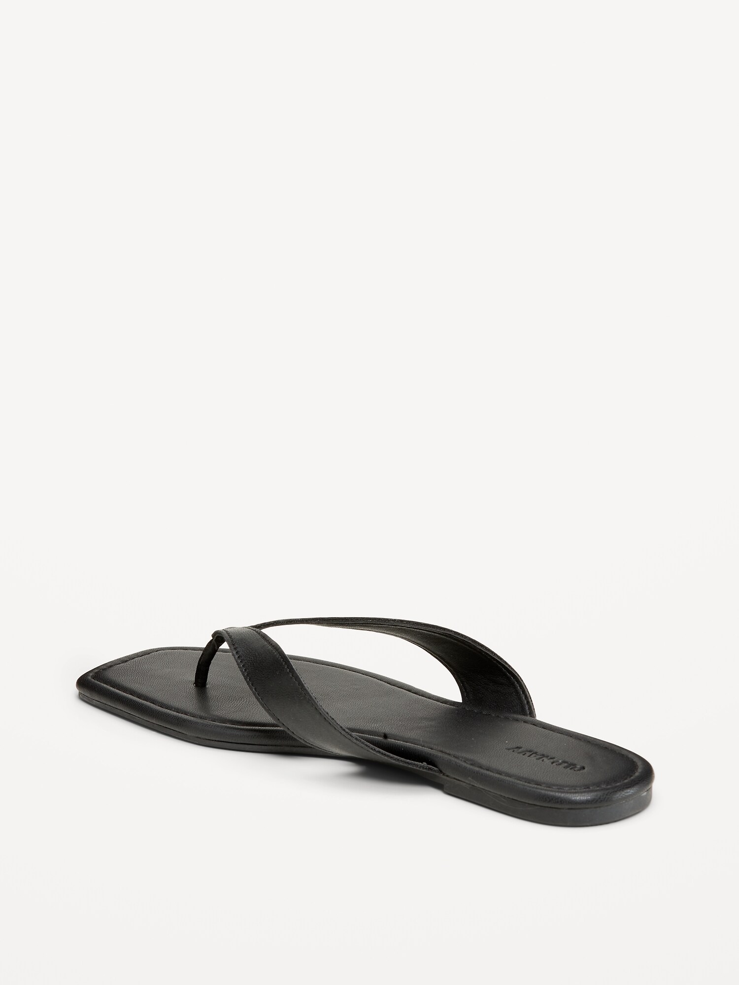 Женские сандалии Old Navy Square-Toe Flip-Flops for Women, цвет: Чёрный — фото 5