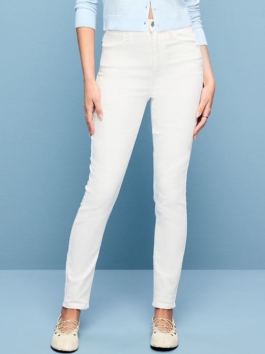 Image number 2 showing, High-Waisted Wow Super-Skinny Jeans