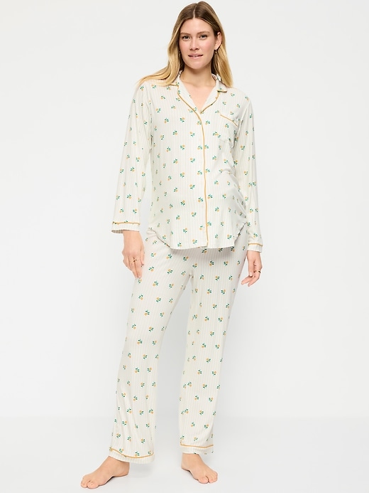 Image number 1 showing, Maternity Classic Pajama Set