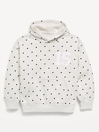Image number 1 showing, Printed Loose Pullover Hoodie for Girls