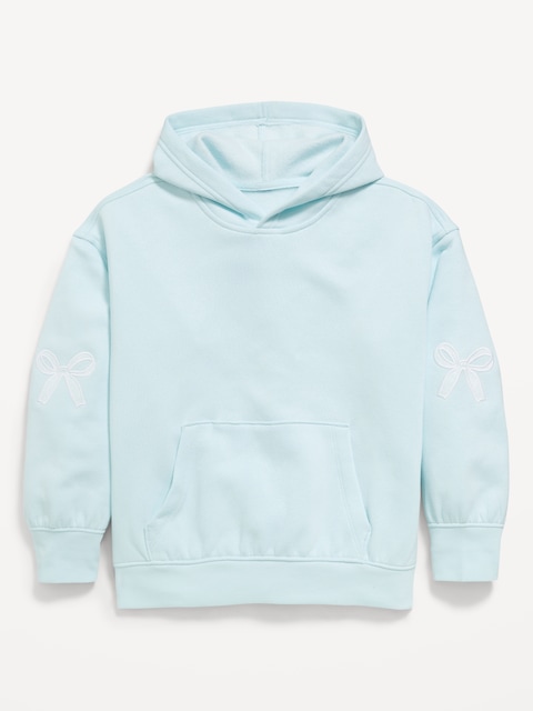 Printed Loose Pullover Hoodie for Girls