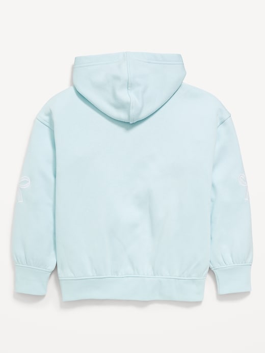 Image number 2 showing, Printed Loose Pullover Hoodie for Girls