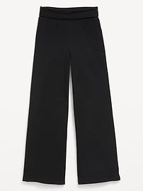 Image number 1 showing, Foldover Jersey Knit Wide-Leg Pants for Girls