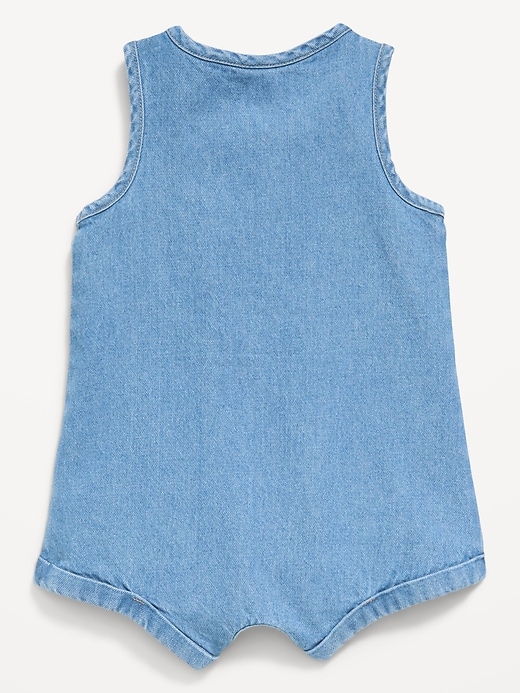 Image number 2 showing, Disney© Dumbo Unisex Sleeveless Henley One-Piece Romper for Baby